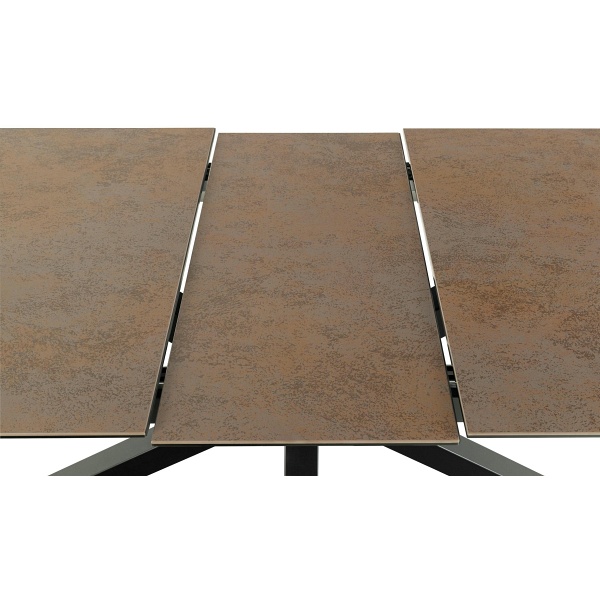 Stół Heaven 168/210cm brązowy/czarny - ACTONA